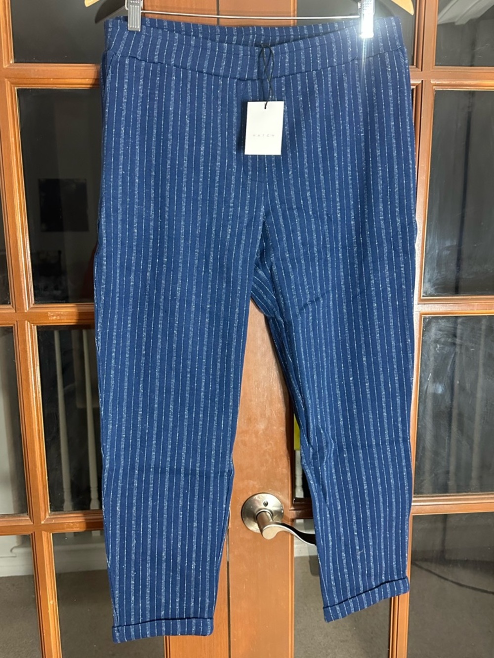 Hatch Maternity The Relaxed Trouser Voyage Stripe Medium NWT